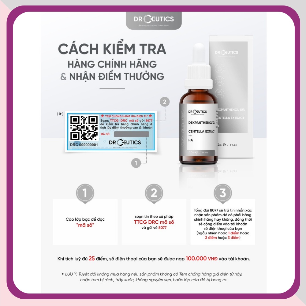 Serum HA Basic - HA NMFs Dr.Ceutics phục hồi da, dưỡng ẩm, sáng da Ceutics - Dược mỹ phẩm chính hãng Derma Touch