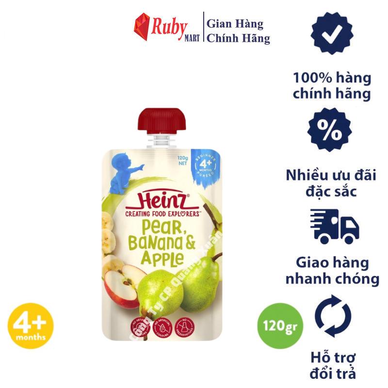 Túi Dinh Dưỡng Lê, Chuối Và Táo Nghiền HEINZ 120g