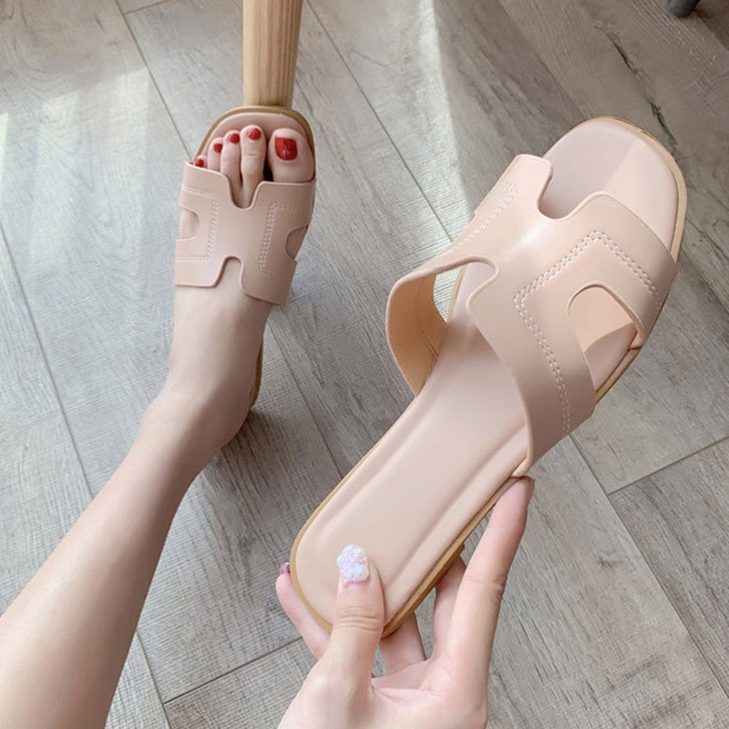 Dép IELGY đế bằng phong cách thời trang cho nữ