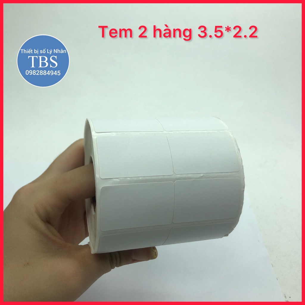 Tem mã vạch decal 1 hàng(40x30mm) / 2 hàng (35*22mm), Robbin mực