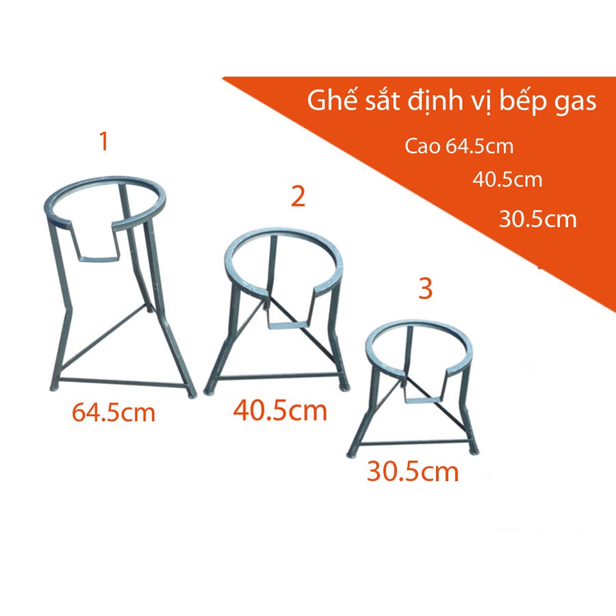 GHẾ SẮT CAO 65CM, ĐỊNH VỊ BẾP GAS CÔNG NGHIỆP ( Chỉ giao hàng tại TP.HCM )