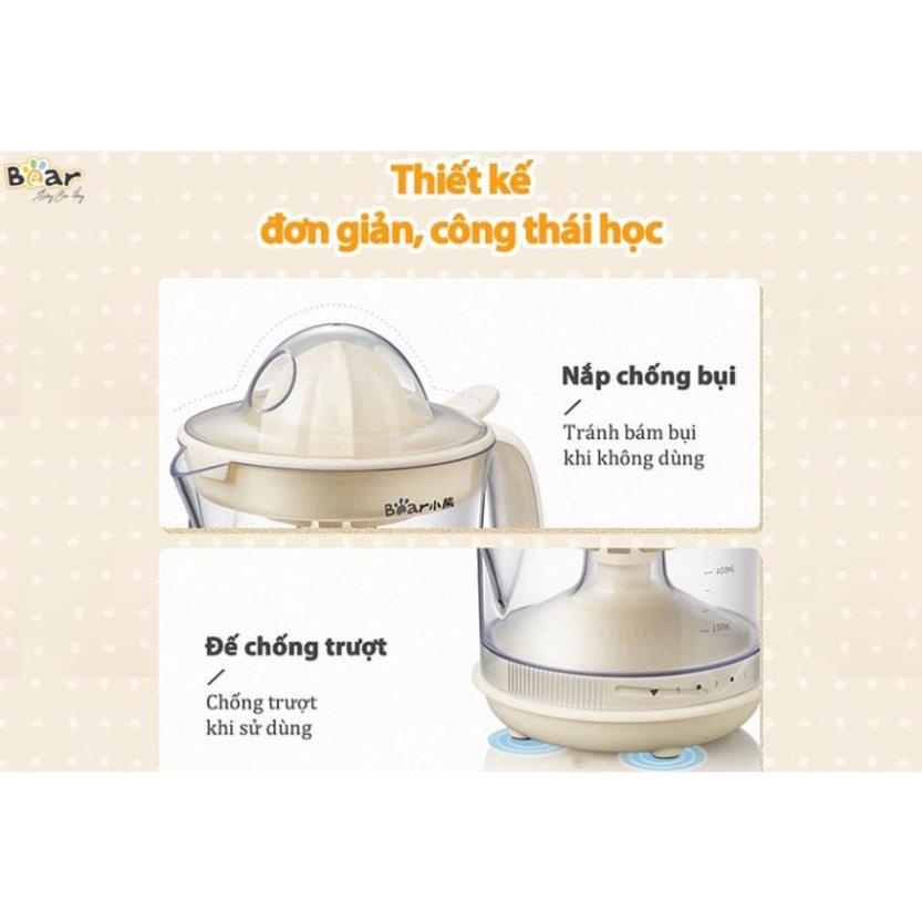 Máy vắt cam Bear đa năng 2 chế độ dung tích 400ml chất liệu nhựa ABS cao cấp an toàn Gia dụng Bear Tuli Mart