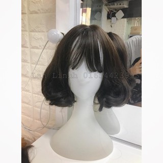 Tóc Bộ cả đầu cao cấp Hàn Quốc dáng xoăn ngắn