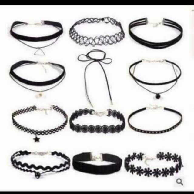 Vòng cổ choker 12 món