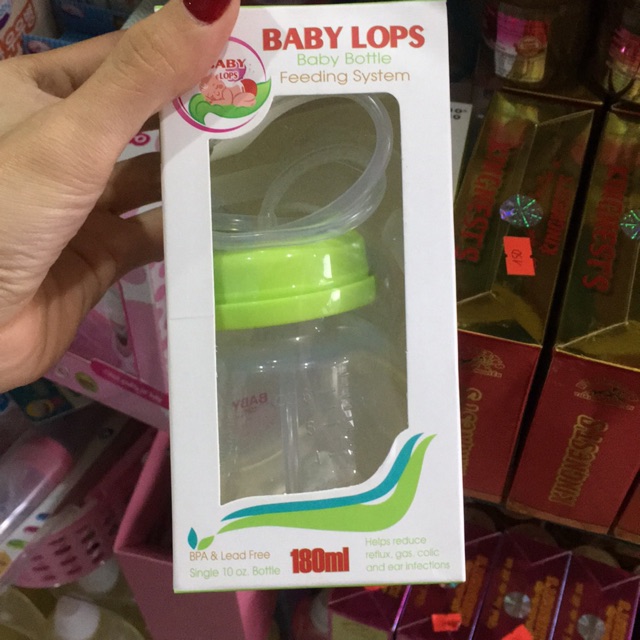 Bình rảnh tay baby lops 180ml