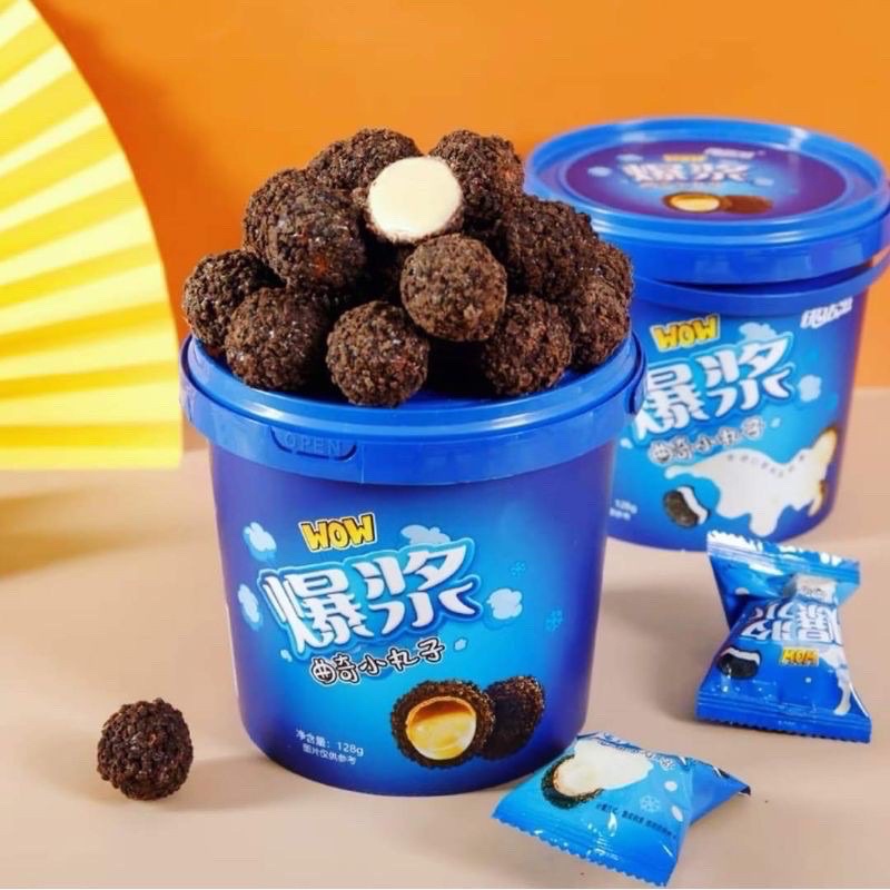 XÔ BÁNH SOCOLA OREO NHÂN CHẢY 3 Lớp