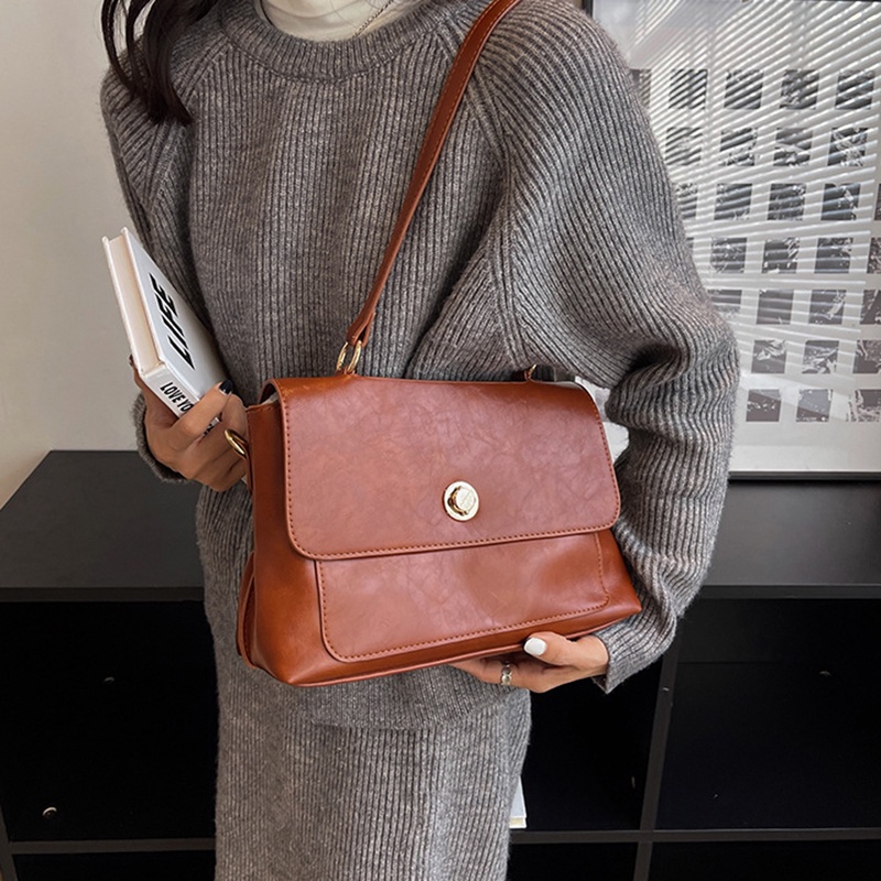 Túi Đeo Chéo Hình Vuông Cỡ Lớn Phong Cách retro Thời Trang Cho Nữ