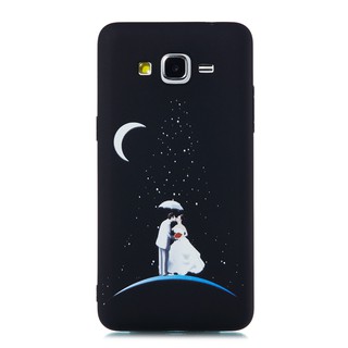 Ốp lưng nền đen in hình nhiều mẫu mã cho điện thoại Samsung Galaxy J2 Prime