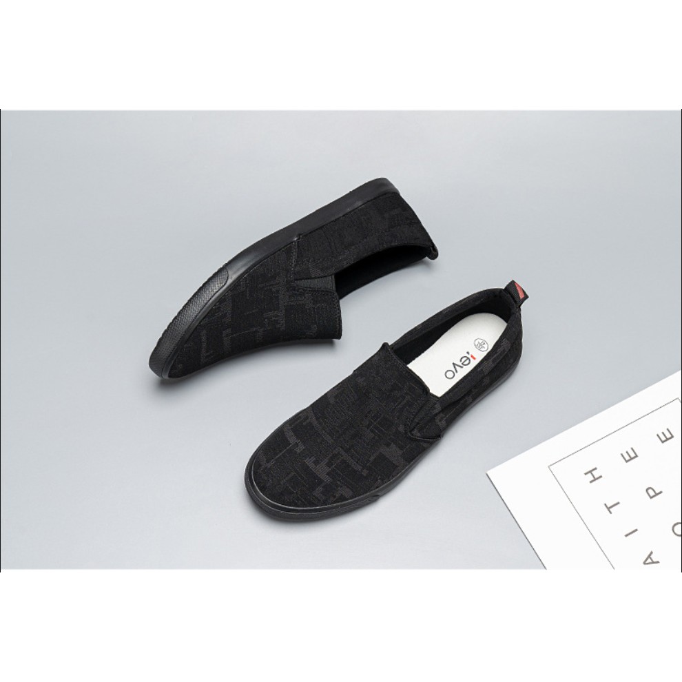 GIÀY LƯỜI NAM - GIÀY SLIP ON NAM LEYO VẢI MỀM ĐẾ CAO SU THỜI TRANG G 120 | BigBuy360 - bigbuy360.vn