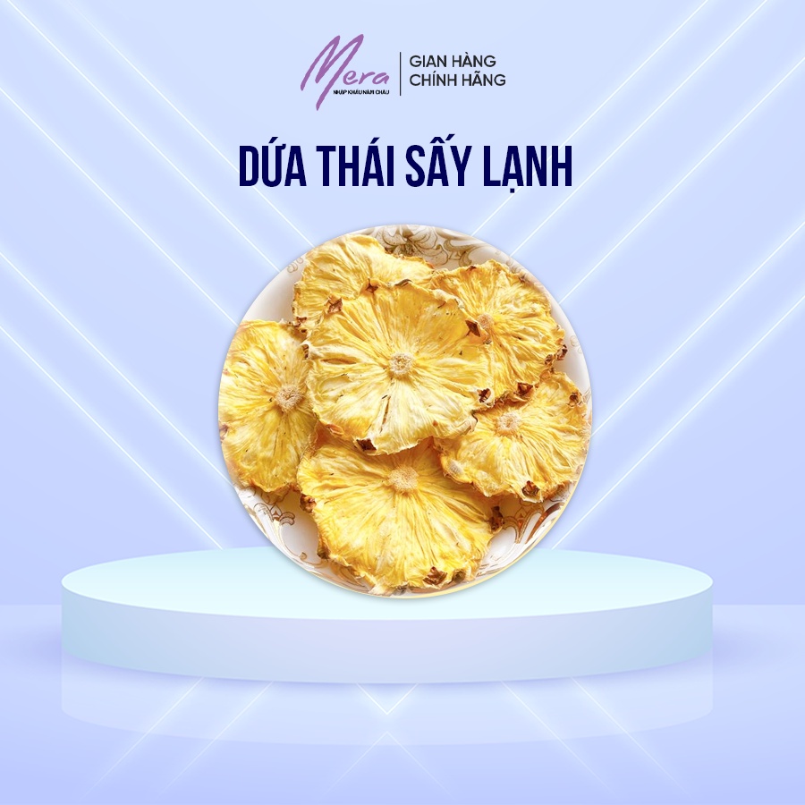 Dứa thái lát sấy lạnh Saffron Việt Nam - gói 50gr