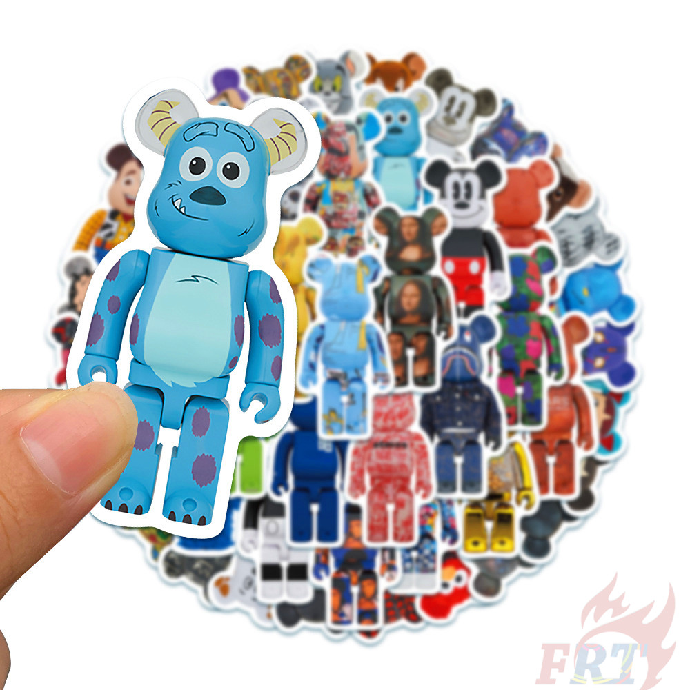 ❉ Bearbrick Series 01 - Cartoon Character Cosplay Stickers ❉ 50Pcs/Set DIY Fashion Mixed Waterproof Doodle Decals Stickers