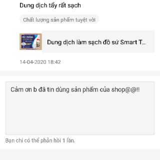 Dung dịch làm sạch đồ sứ Smart TS 500ml,300ml