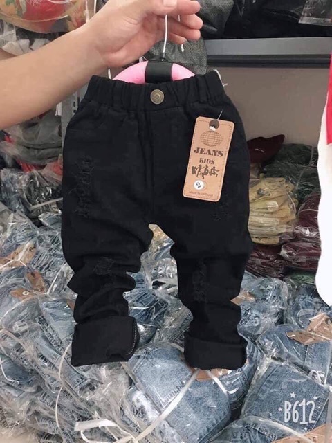 [NHẬP KIDTET hoàn 15% xu đơn 150k] Quần jeans mềm cho bé trai bé gái