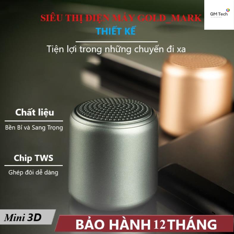 Loa di động Bluetooth Mini 3D little fun - Loa Bluetooth Mini Âm Thanh Nổi Siêu Bass bỏ túi tiện lợi, BH 12 tháng