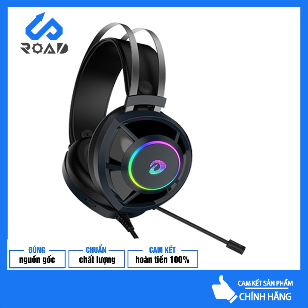 [CHÍNH HÃNG] Tai Nghe Dareu EH469 RGB (USB, 7.1, LED RGB, Black)