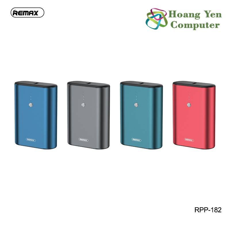 Sạc Dự Phòng Mini Remax RPP-182 9000Mah (Sạc Nhanh QC3.0 18W, 22.5W, PD 18W, VOOC 2.0) - BH 1 Năm - Hoàng Yến Computer