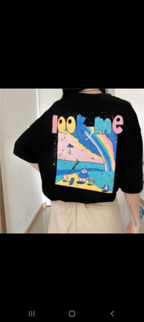 Áo Thun Tay lỡ Unisex Look Me