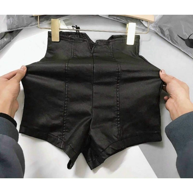 Quần sooc da ôm cạp V hàng QCL1