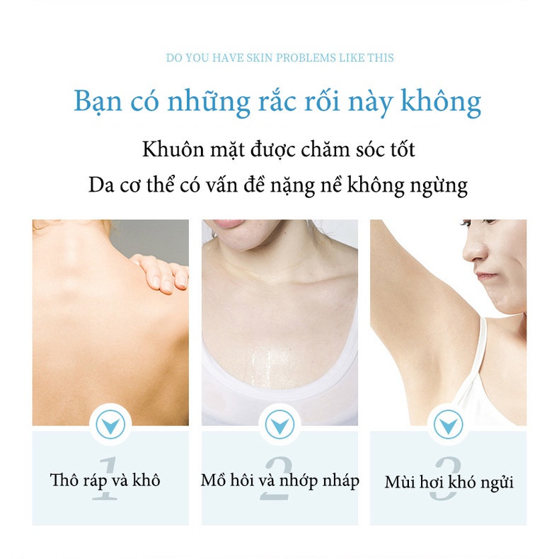Sữa tắm làm trắng da 800ml dưỡng ẩm làm đều màu da lưu hương lâu mềm mịn toàn thân