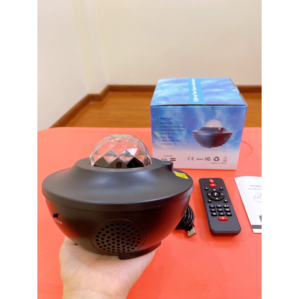 Đèn chiếu sao Galaxy tự xoay mây thiên hà chiếu ngàn sao kèm loa bluetooth MG19