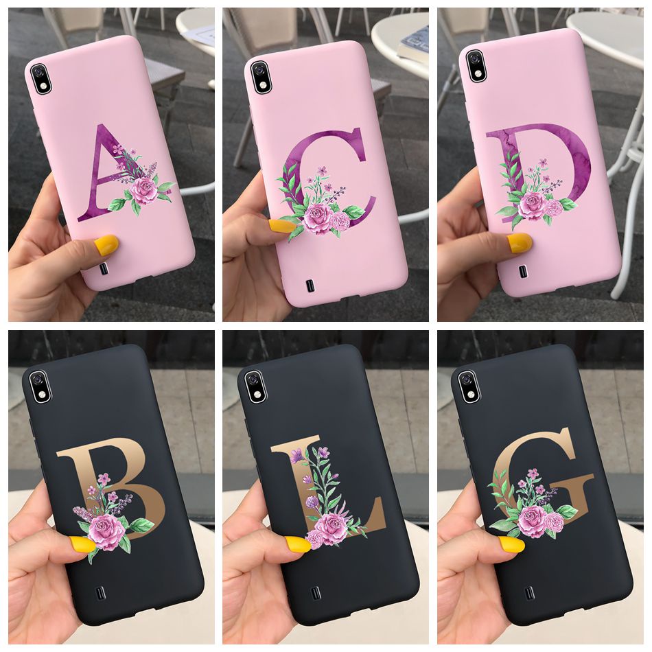 Ốp Điện Thoại Silicone Mềm In Chữ Cái Phong Cách Cho Samsung Galaxy A10 SM-A105F Samsung A10 A 10 2019