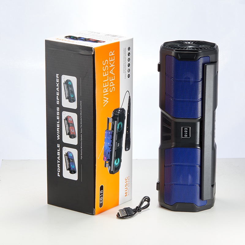 Loa Bluetooth Karaoke Kimiso  E818 Tặng Kèm Mic Hát
