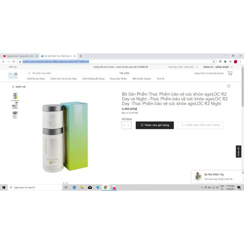 Ageloc R2 Nuskin ngày và đêm