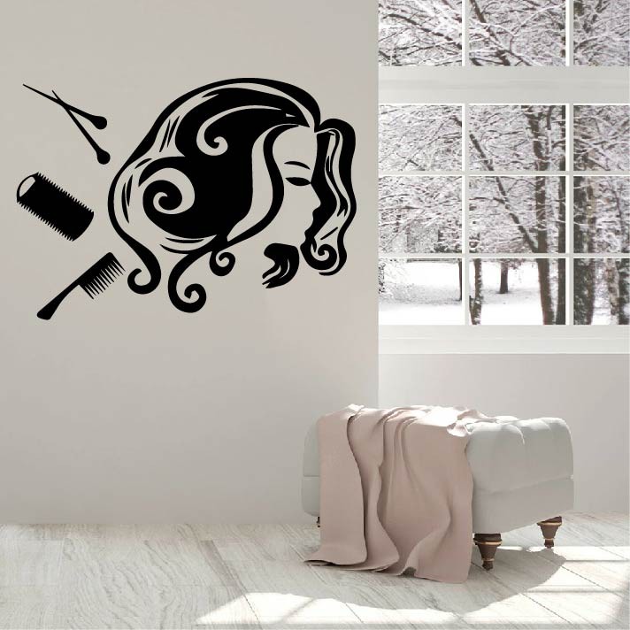 Decal Trang trí Barber, Salon cắt tóc thu hút khách hàng, tăng doanh thu P3