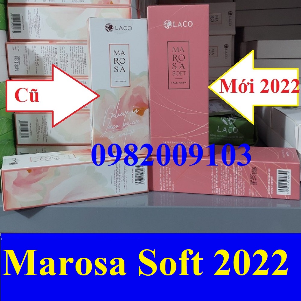 SỮA RỬA MẶT Marosa face wash LACO 100ml/5ml LACO chính hãng date mới Sữa rửa mặt DNA Marosa Soft LACO MẪU MỚI