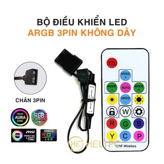 Bộ điều khiển LED ARGB 5v 3pin không dây (RGB Led Controller) - Chỉnh màu cho quạt Addressable RGB