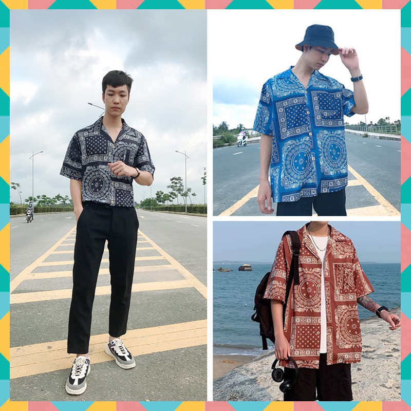 Áo sơ mi nam nữ form rộng, áo sơ mi tay ngắn, kiểu dáng Hàn Quốc cao cấp đẹp freeship mã SM02