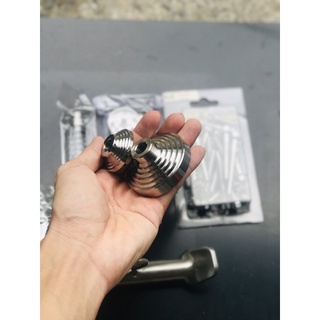 Chụp cóc CNC Nguyên khối và cục canh inox siêu sáng cho sirius jubiter ex135 ex150 winner sonic