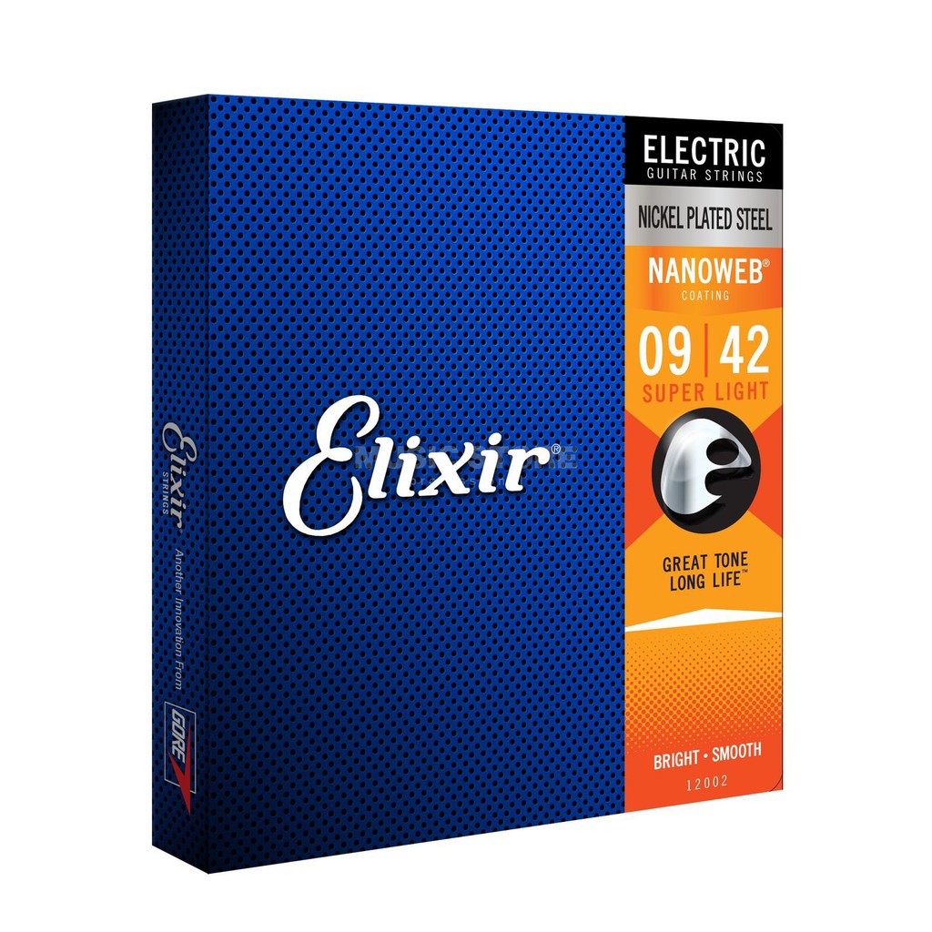 (Chính hãng USA) Dây đàn Elixir Nanoweb Electric Guitar Strings 9-42