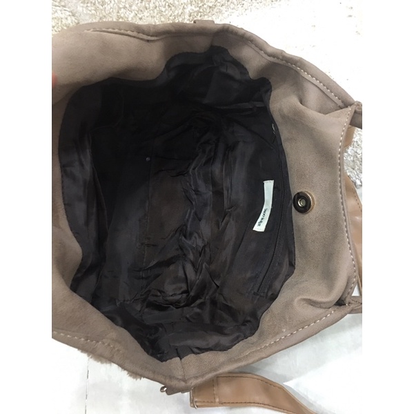 Túi si da phối lông mới cao