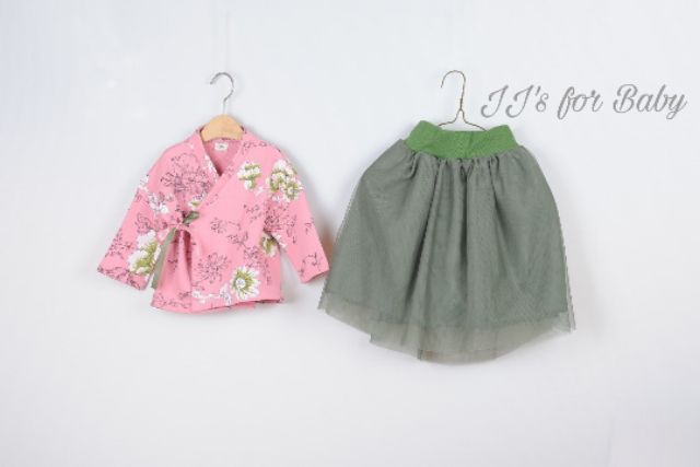 Set áo váy Hanbok thu đông cho bé gái- nhập Hàn (ảnh thật)