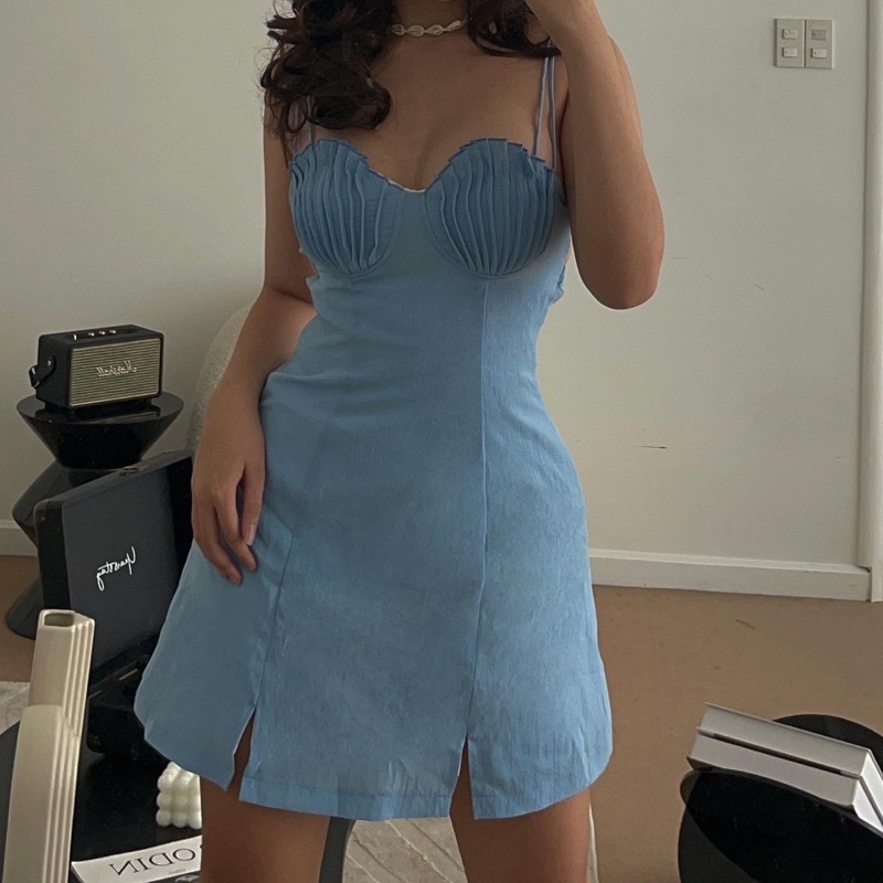 Shella Dress | Đầm vỏ sò cúp ngực, khoét lưng