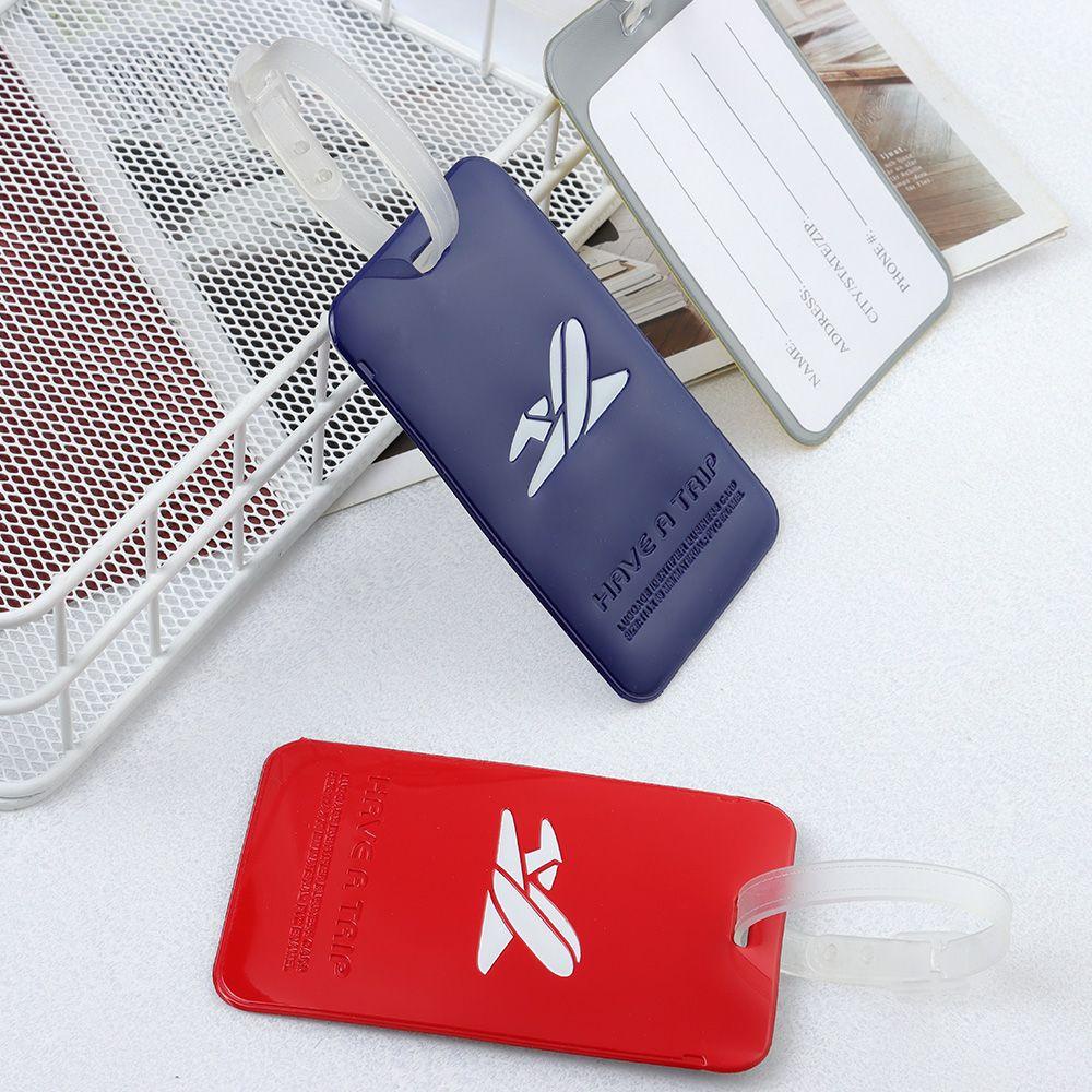 ♫DAPHNE♫ ID Suitcase Labels Address Bag Tag Baggage Labels Reusable Ropes Aeroplane Name Luggage  Tags/Multicolor