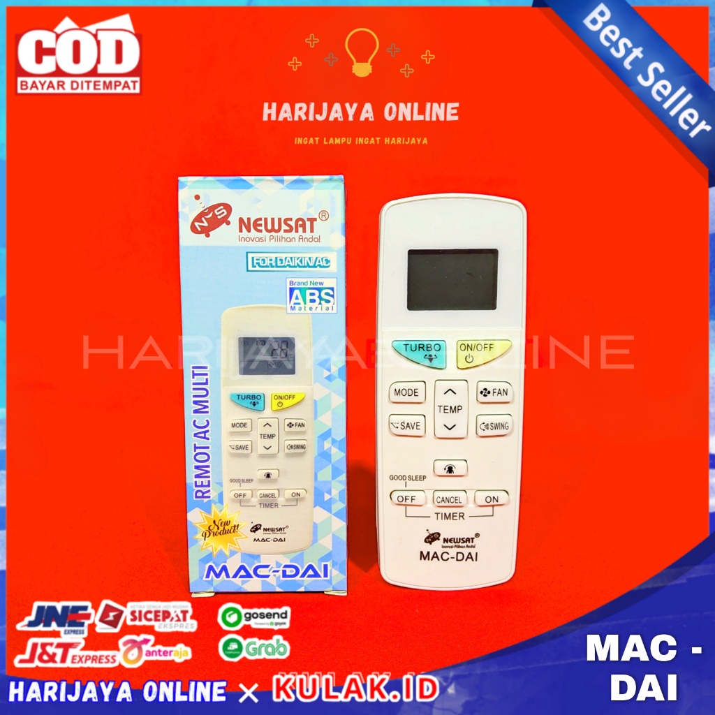 DAIKIN Điều Khiển Từ Xa Cho Máy Lạnh NEWSAT MAC-DAI