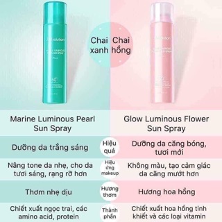 Xịt chống nắng JM SOLUTION