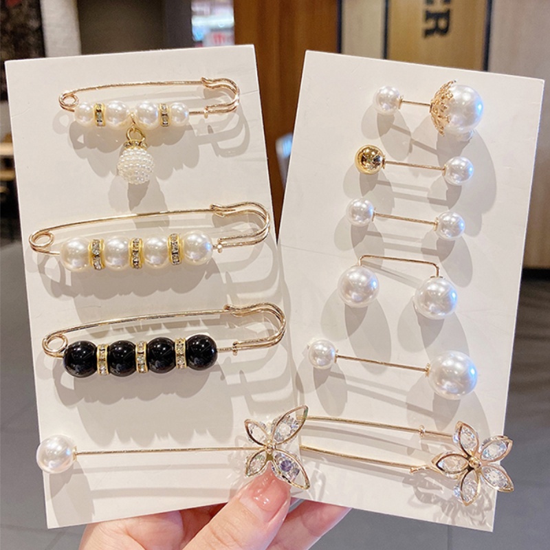 Ghim cài áo đính ngọc trai thời trang dành cho nữ