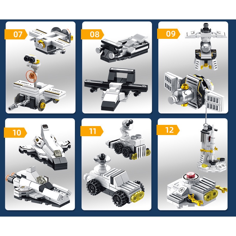 Bộ đồ chơi xếp hình Lego siêu cấp tàu vũ trụ 12in1