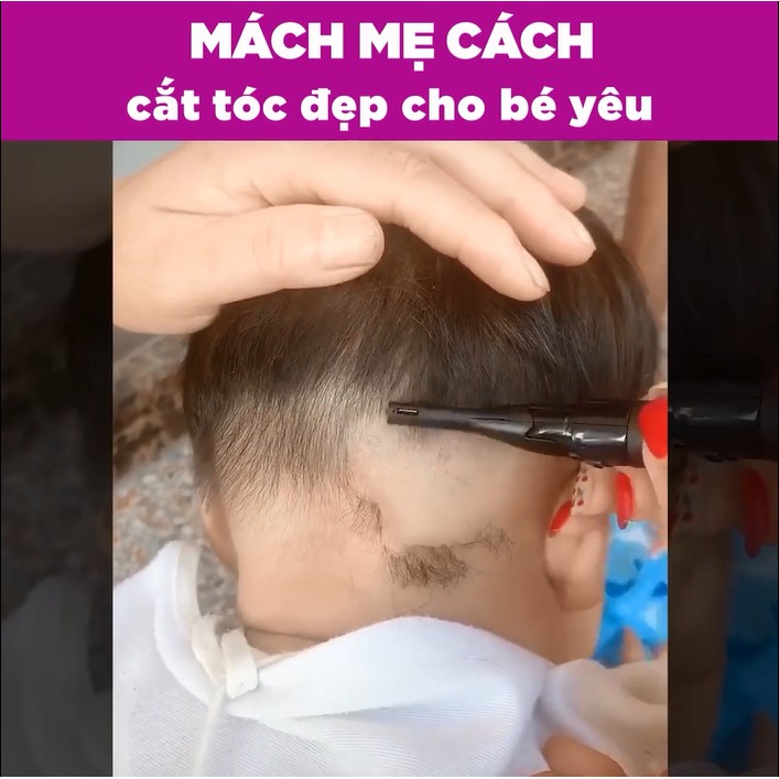 Máy Cắt Tóc Cho Bé - Với Hai Chế Độ Cắt Tỉa Đơn Giản Tại Nhà