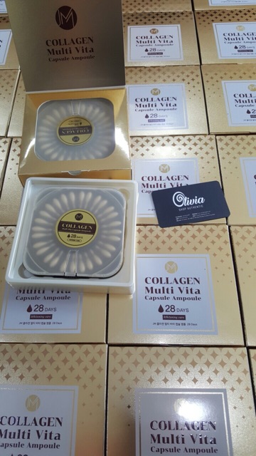 Viên Collagen tươi Ammud Multi Vita Ampoule Hàn Quốc 28 Viên