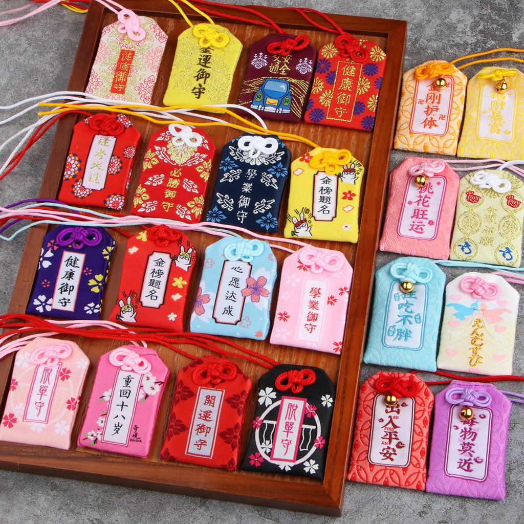 (Ảnh thật) Túi gấm túi phước Omamori Nhật Bản cầu bình an may mắn có kèm túi chống nước Puravida