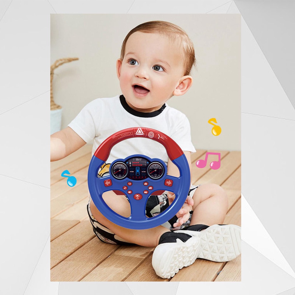 Đồ Chơi Vô Lăng Xe Hơi Có Nhạc Và Đèn Vui Nhộn Cho Bé
