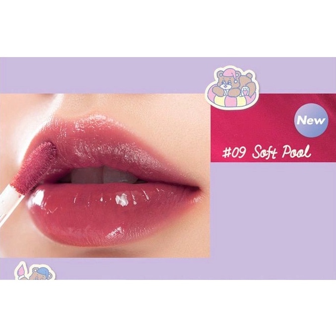 [Rom&amp;nd] [Màu 09] Son tint siêu lì Hàn Quốc Romand Glasting Water Tint - Romand x Neonmoon 4g