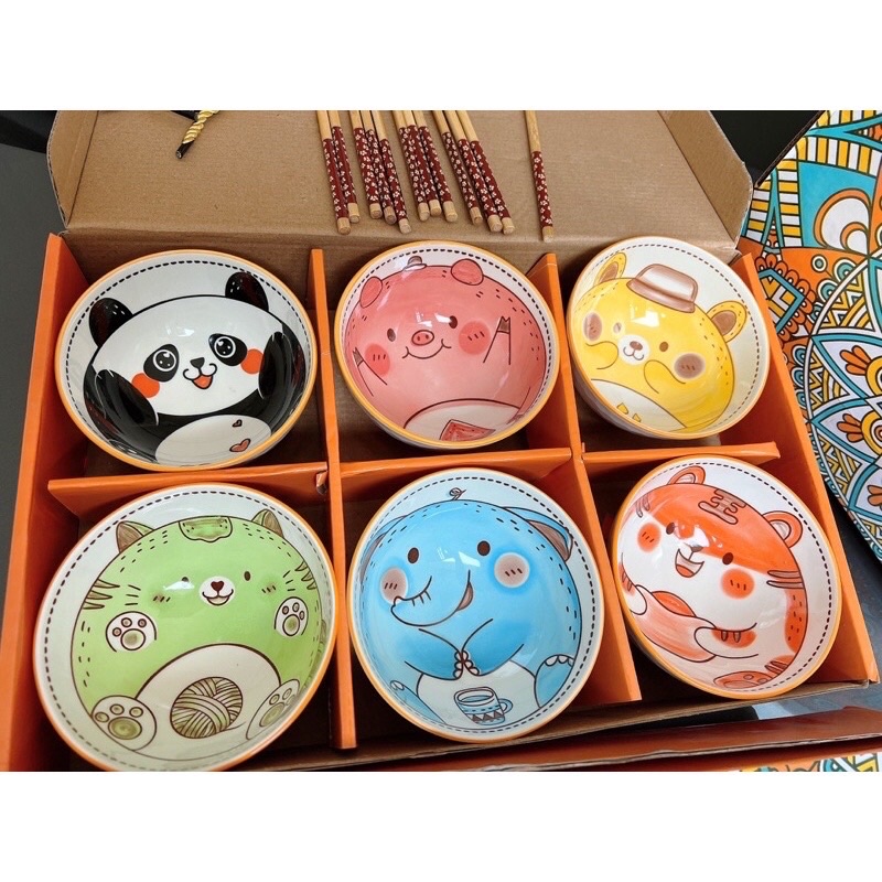 Bát ăn cơm cute chén ăn cơm dễ thương