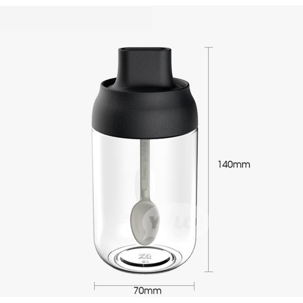 Lọ thủy tinh đựng gia vị kèm muỗng