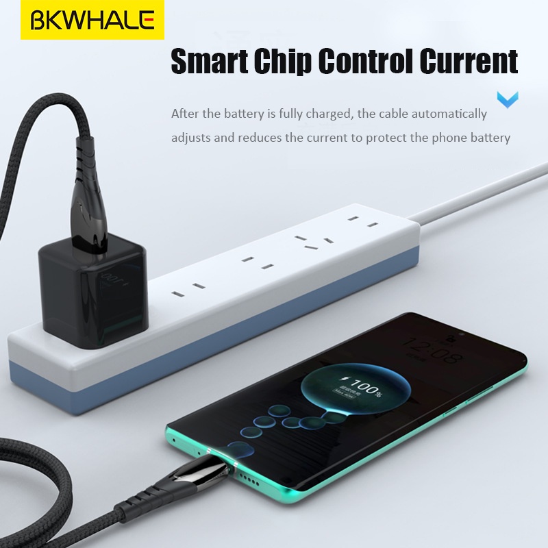 Cáp Sạc 6A Type-C 66W Có Đèn LED Cho Huawei / OPPO / Xiaomi