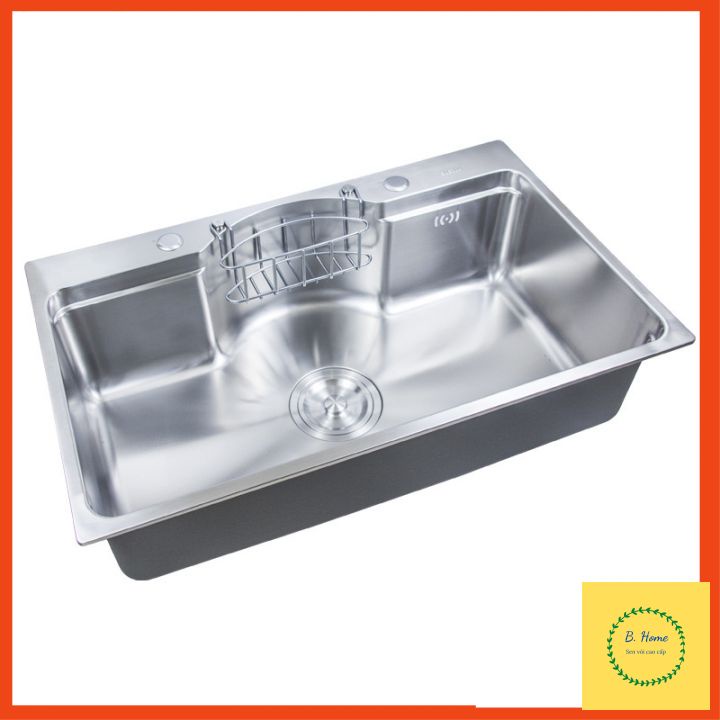 Chậu Rửa Bát, Chậu rửa chén 1 Hố Inox SUS304 Cao Cấp công nghệ Hàn Quốc thương hiệu BANCOOT (Kèm Xi Phông)